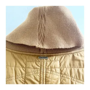 prAna Quilted Vest Women XL Mustard Sherpa Lined Sleeveless Turtle Neck Pullover thumbnail 6