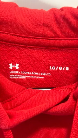 Men’s Red Under Armour Hoodie thumbnail 3