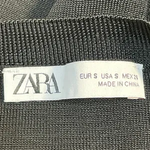 Zara Mixed Media Organza Long Puff Balloon Sleeve Crew Neck Sweater Blouse Top S thumbnail 4