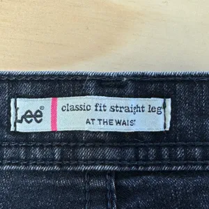 Lee‎ Women's Classic Fit Straight Leg Jeans Black Size 12 Medium High Rise thumbnail 6