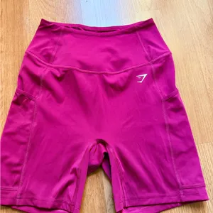 Gymshark Women's Burgundy Gym Shorts thumbnail 2