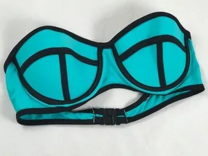 27 S Turq Tube Swimsuit Top thumbnail 1