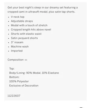 Victoria's Secret Cami And Satin Short Set thumbnail 3