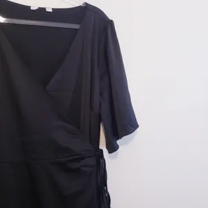 Baltic Born Vara Satin Maxi Wrap Dress Short Sleeve New Without Tags thumbnail 5