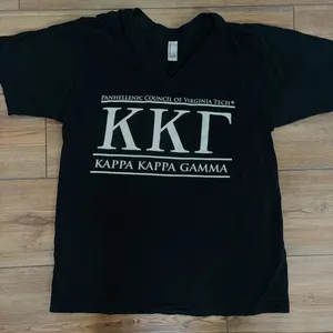Kappa kappa gamma Virginia Tech shirt Black Size M thumbnail 1