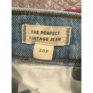 Madewell The Perfect Vintage Jeans 30P Light Wash High Rise Petite Mom Jeans thumbnail 7