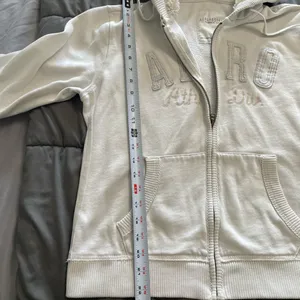 Y2K Aeropostale White Hoodie with White Logo size Large thumbnail 4