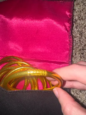 Budha Girl Bangles Gold All-Weather AWB Set of 9 Large thumbnail 3