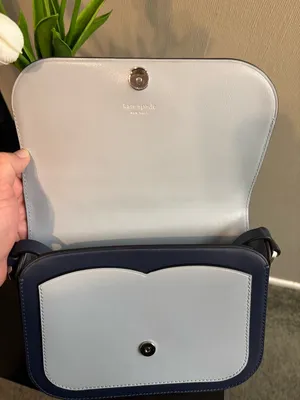 kate spade Navy and White Smooth Leather Crossbody thumbnail 4