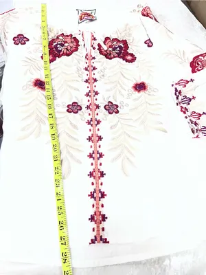 Johnny Was White Embroidered Floral Peasant linen Maya Blouse xl FLAWED thumbnail 4