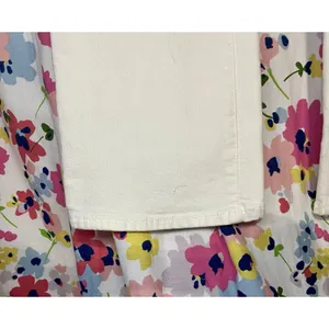 Sinsay Denim High Rise White Flared Leg Stretch Pockets Sz 24 Waist 32 Inseam thumbnail 4