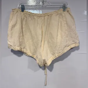 Free People‎ butter yellow flowy shorts thumbnail 4