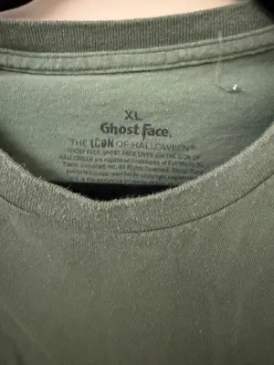 Ghost face T shirt Green Size XL thumbnail 3