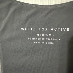 White‎ Fox Active Women's Sports Bra Tank Medium thumbnail 3