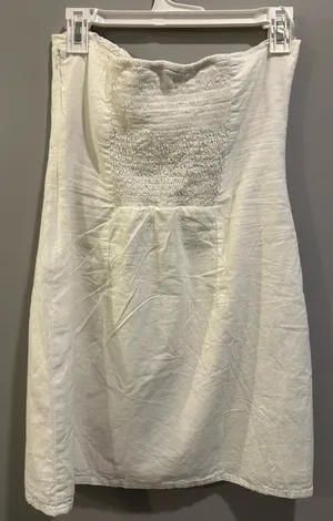Bershka Lace-Up Strapless Corset Detail Mini Dress thumbnail 6