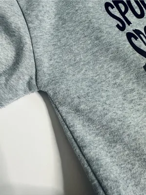 Spooky Season Halloween Pumpkin Gray Crewneck Sweatshirt Size L thumbnail 5