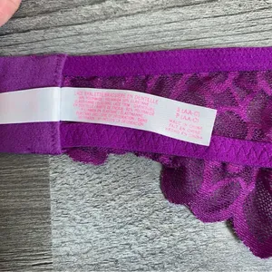 PINK Victoria’s Secret Lace Bralette Purple Small Adjustable Vacation Boho thumbnail 7