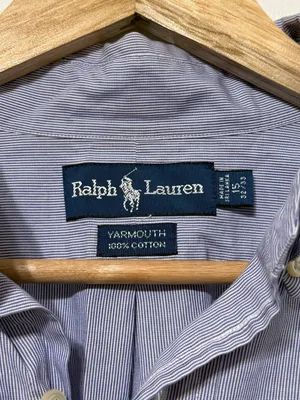Ralph Lauren Oversized Striped Button Down Shirt Size Medium Large Women’s thumbnail 3