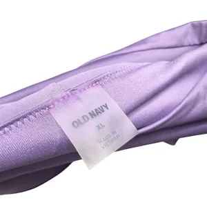 Old Navy Banded High Waist French Cut Bikini Bottoms Size XL Purple Beach Summer thumbnail 4