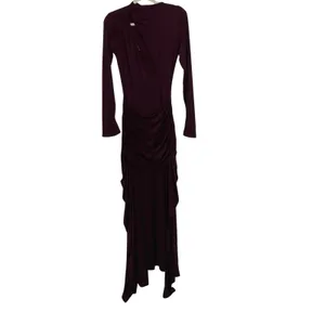 Babyboo Tahnee Maxi Dress Plum Womens Cutout Longsleeve BodyCon Size Medium thumbnail 16