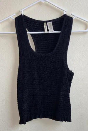 Crop Tank Top Black thumbnail 1