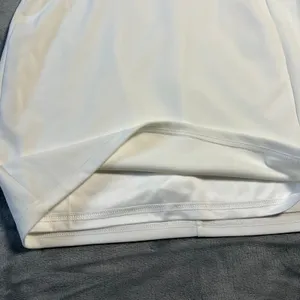 NEW Lulus Beaming Perfection White Pearl Organza Tie-Strap Mini Dress Size XL thumbnail 9