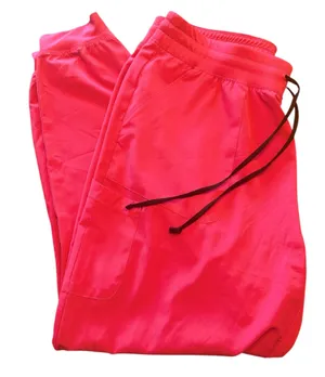Women's Maevn Fuchsia Drawstring 5 Pocket Jogger Scrub Pants, Size XL thumbnail 1