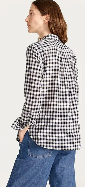 Classic-Fit Shirt in Crinkle Gingham thumbnail 7