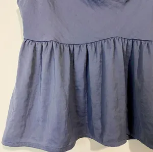 American Eagle Outfitters Women's Blouse Tank Peplum Blue Size Small EUC thumbnail 2