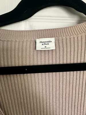 Abercrombie Cropped Sweater Tan thumbnail 3