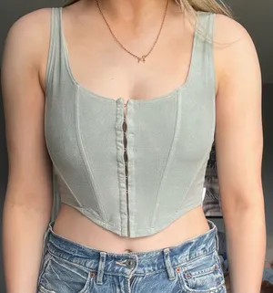 Windsor Light green corset top thumbnail 2