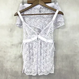Rachel Roy Lace Cami Shorts Lingerie Set Women XL Pastel Floral Fairy Coquette‎ thumbnail 3