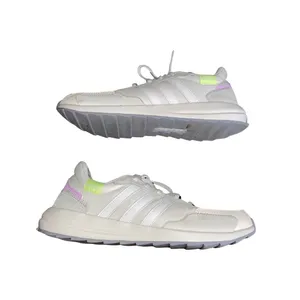 Adidas Women Retrorun Sneakers Size 8 White Running Shoes Athletic Comfort thumbnail 2