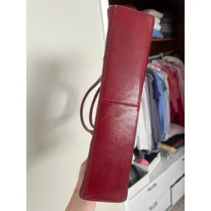 Vintage Burgundy Cherry Red Wilsons Leather Pelle Studio Shoulder Bag Purse Hobo thumbnail 6