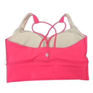 Lululemon Womens Free To Be Longline Sports Bra Lipgloss Pink LIPG Sz 8 New thumbnail 2