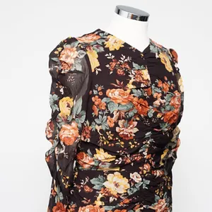 Veronica Beard. Hedera Silk Floral‎ Mini Dress. thumbnail 10