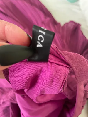 Pleated Magenta Halter Blouse — Women’s Sleeveless Top thumbnail 4
