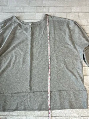 Spanx Classic Cozy Light Gray Women's Pullover Top 3X thumbnail 6