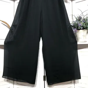 Vintage 90s chiffon jumpsuit beaded palazzo whimsigoth boho dark fairy festival thumbnail 7