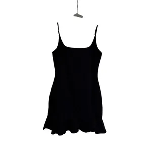 Princess Polly Women's Black Ruffle Hem Bodycon Mini Dress US 6 thumbnail 2