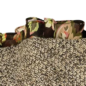 Ann Taylor Loft Women Tweed Texture Flounce Skirt Brown Floral Hem Accent Size 8 Wool Blend thumbnail 12