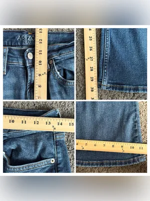 Arizona Jean Co Highest Rise Vintage 70s Flare Jeans Size 9 thumbnail 10