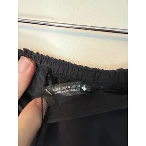 Zara black silky lyocell Pajama Lounge Pants Sz small NWT $60 thumbnail 6