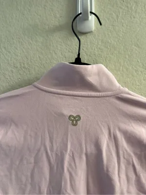 Aritzia Golden Butter Limit Zip Up Size XS Athletic Yoga Hiking Baby Pink thumbnail 5