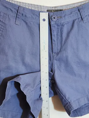 Natural Reflections Womens Blue Cotton Chino Shorts Size 10 thumbnail 7