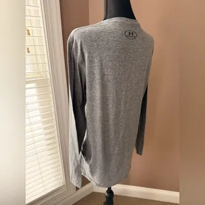 Under Armour Performance Virginia Tech Long Sleeve T-Shirt Heather Dark Gray thumbnail 3