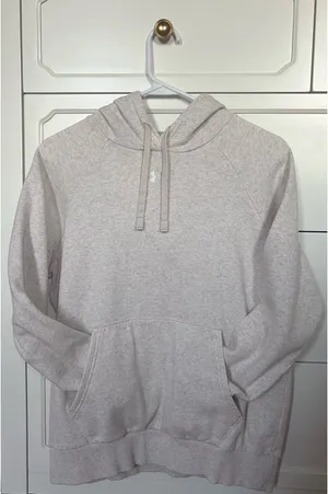 Under Armour Women’s UA Rival Fleece Hoodie Oatmeal thumbnail 3