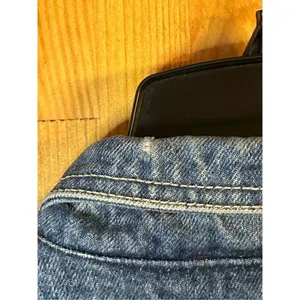 VTG 80s Jag Jean Studded Dolman Sleeve Bomber Denim Jean Jacket Grunge Sz Small thumbnail 10