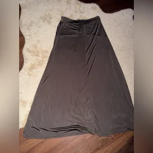 FREE PEOPLE Ruched Jersey Maxi Skirt brown $98 revolve casual S boho winter NWOT thumbnail 7