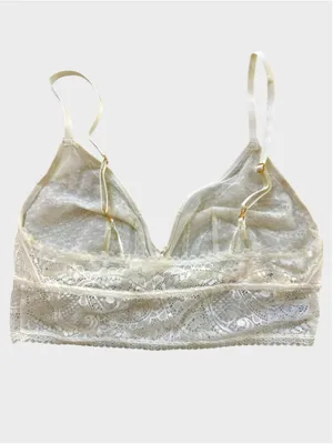 Size M The Aerie Paisley Lace Longline Bralette thumbnail 2